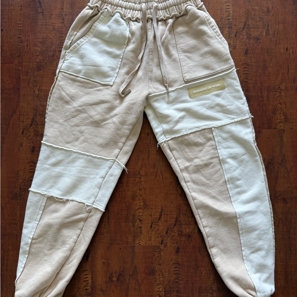 Maniere de Voir patchwork jogger pants
